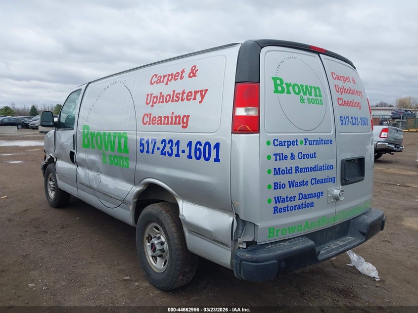 2018 Gmc Savana VIN 1GTW7AFG0J1314193 IAAI salvage auction — SIDE, Clear (Michigan), sold $2,800 on 2026-07-09 (photo 3)