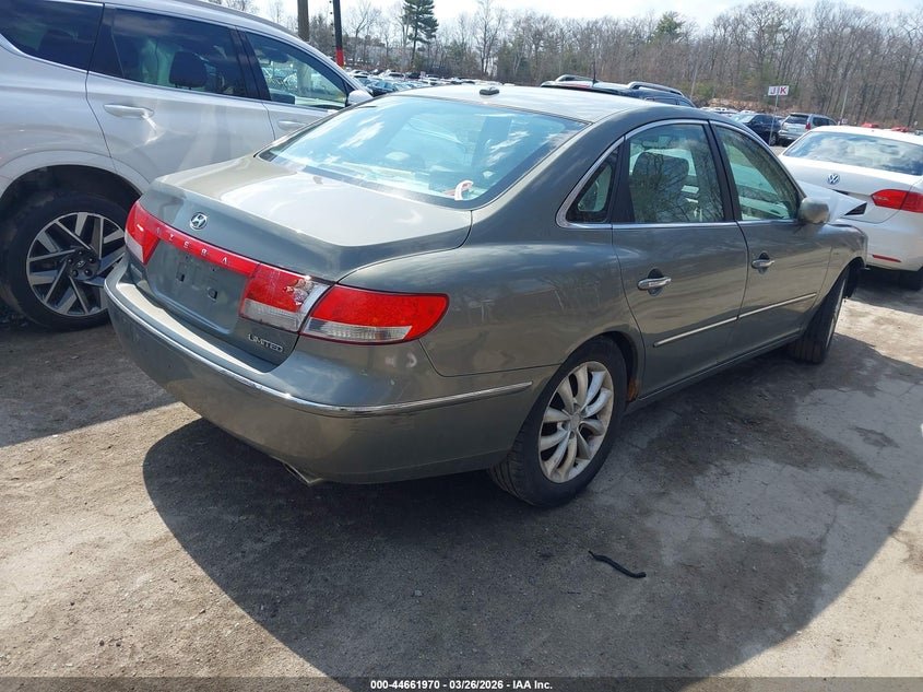 2007 Hyundai Azera VIN KMHFC46F77A189363 IAAI salvage auction — FRONT END, Salvage (Rhode Island), sold $25 on 2026-07-28 (photo 4)