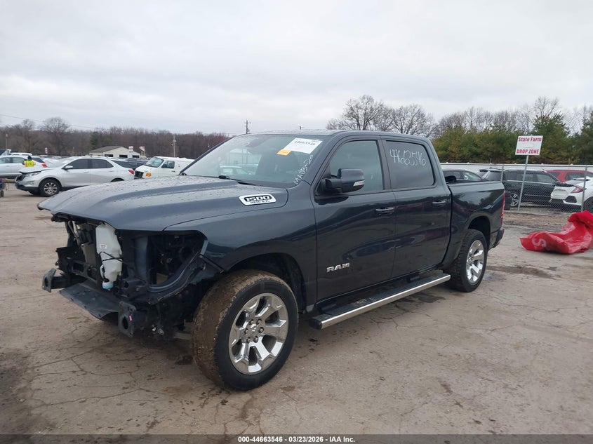 2019 Ram 1500 VIN 1C6SRFFT5KN681384 IAAI salvage auction — FRONT END, Salvage Title, sold $9,100 on 2026-08-22 (photo 2)