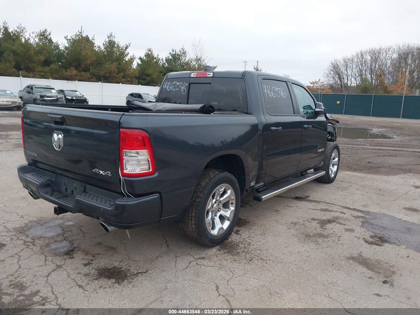 2019 Ram 1500 VIN 1C6SRFFT5KN681384 IAAI salvage auction — FRONT END, Salvage Title, sold $9,100 on 2026-08-22 (photo 4)