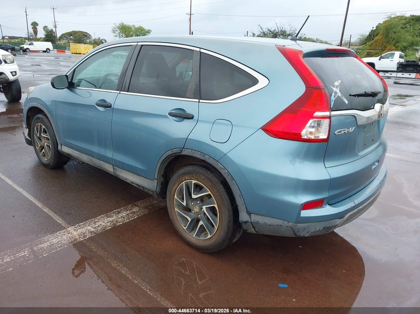 2016 Honda Cr-v VIN 2HKRM3H47GH543928 IAAI salvage auction — FRONT END, Salvage (Hawaii), sold $2,850 on 2026-08-04 (photo 3)