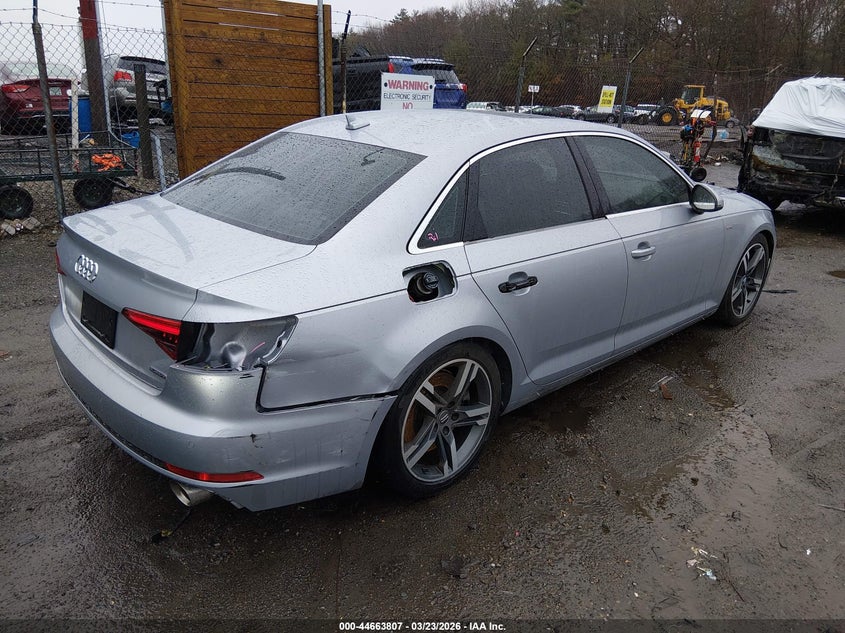 2017 Audi A4 VIN WAUENAF49HN019861 IAAI salvage auction — REAR END, Salvage Title, sold $5,000 on 2026-07-14 (photo 4)