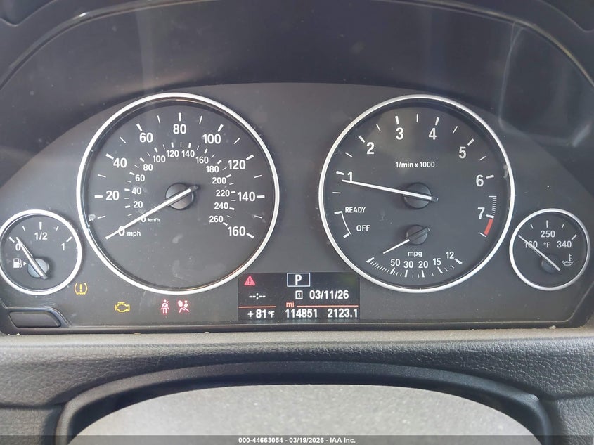 2014 BMW 3er VIN WBA3C1C54EK109569 IAAI salvage auction — LEFT & RIGHT, Salvage Title, sold $1,325 on 2026-07-22 (photo 7)
