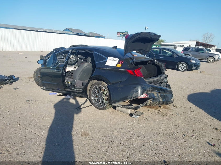 2021 Hyundai Sonata VIN 5NPEK4JC8MH131136 IAAI salvage auction — FRONT END, Salvage Title, sold $175 on 2026-07-15 (photo 3)