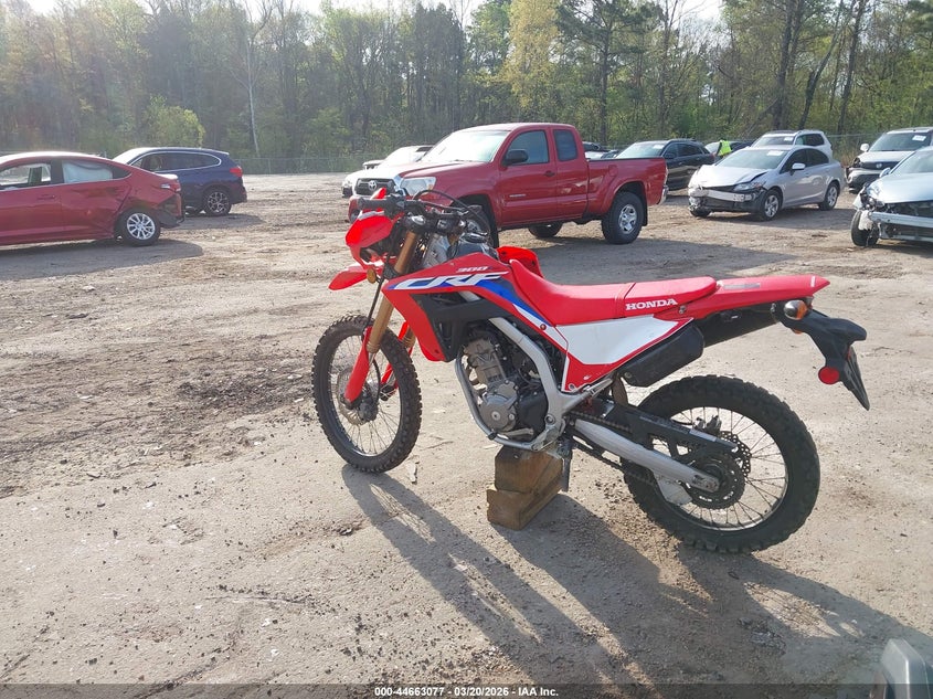 2024 Honda Crf VIN MLHND1611R5300451 IAAI salvage auction — FRONT END, Salvage Title, sold $925 on 2026-07-07 (photo 3)