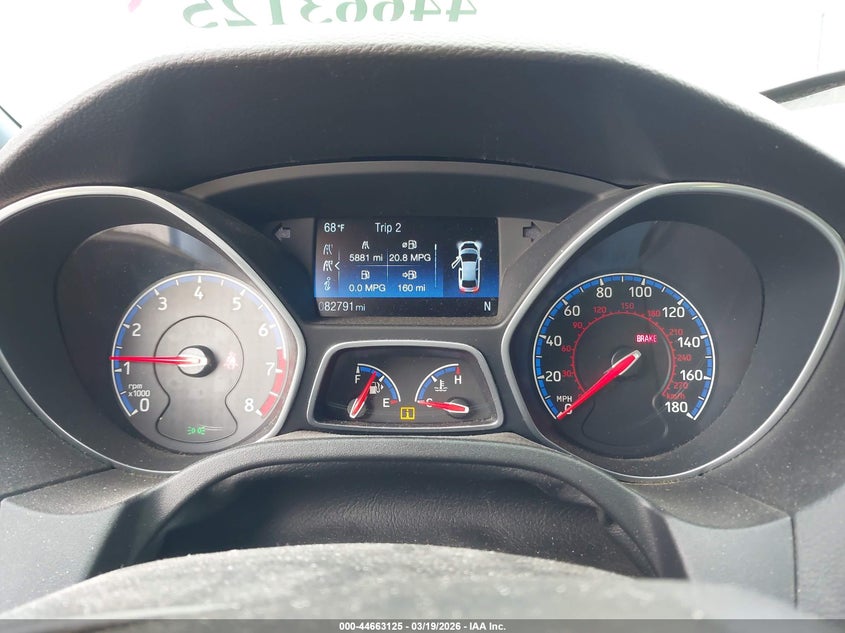 2018 Ford Focus rs VIN WF0DP3TH2J4127257 IAAI salvage auction — FRONT & REAR, Salvage Title, sold $10,400 on 2026-07-14 (photo 7)