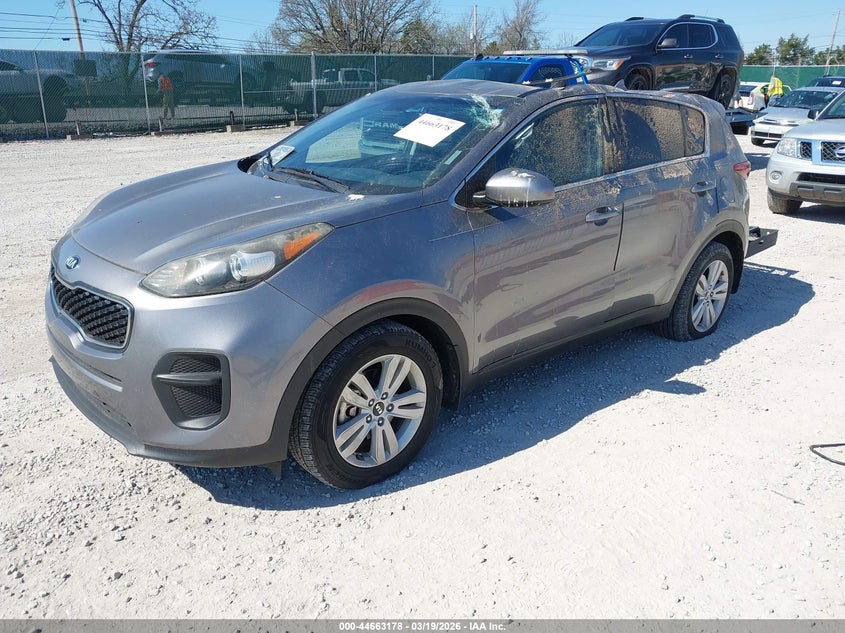 2017 Kia Sportage VIN KNDPM3AC7H7238220 IAAI salvage auction — ROOF, Salvage Title, sold $1,400 on 2026-07-15 (photo 2)