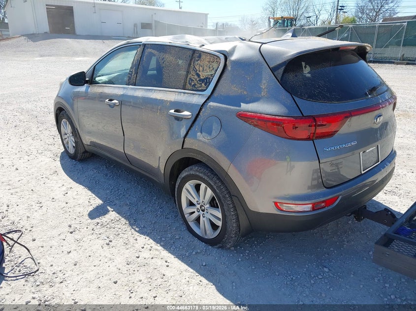 2017 Kia Sportage VIN KNDPM3AC7H7238220 IAAI salvage auction — ROOF, Salvage Title, sold $1,400 on 2026-07-15 (photo 3)