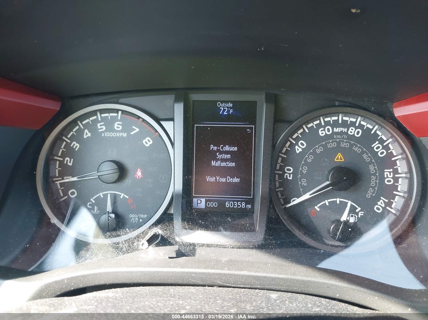 2019 Toyota Tacoma VIN 5TFAZ5CN1KX075444 IAAI salvage auction — FRONT END, Salvage Title, sold $10,250 on 2026-07-29 (photo 7)