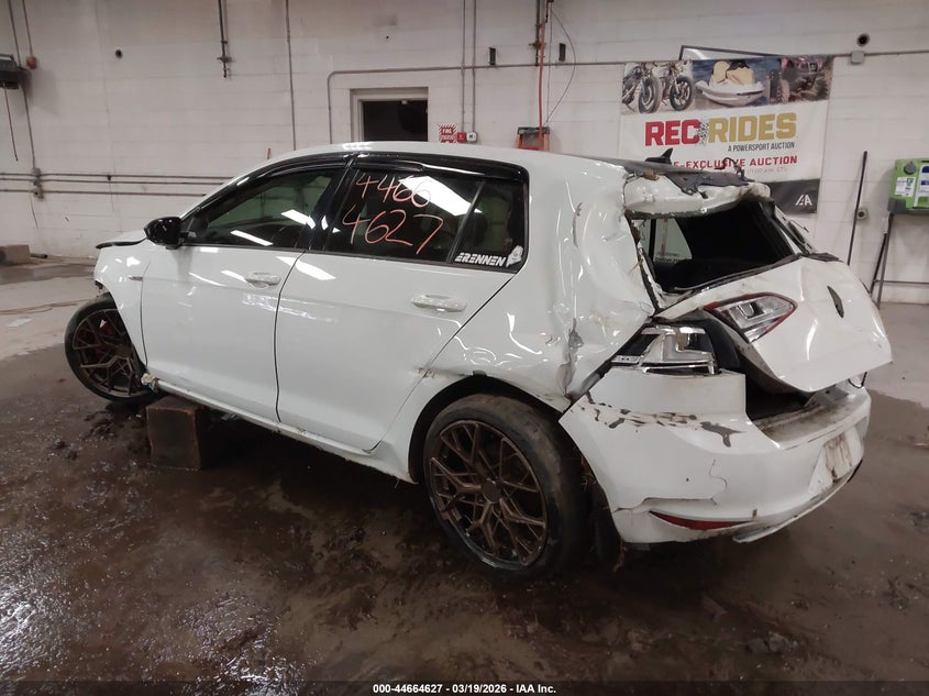 2017 Volkswagen Golf gti VIN 3VW5T7AU9HM047184 IAAI salvage auction — ROLLOVER, Salvage (Maine), sold $275 on 2026-07-06 (photo 3)