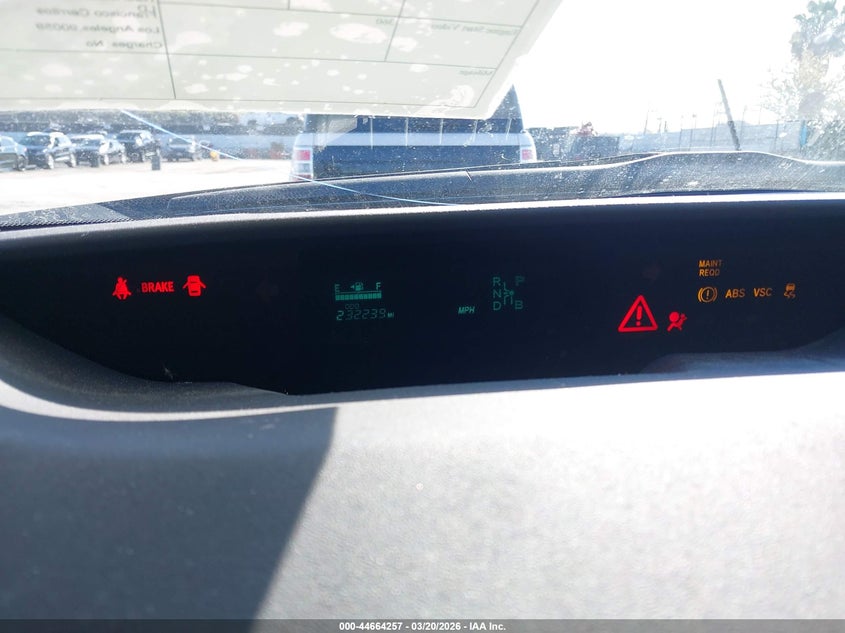 2005 Toyota Prius VIN JTDKB20U653019370 IAAI salvage auction — FRONT & REAR, Salvage (California), sold $300 on 2026-07-15 (photo 7)