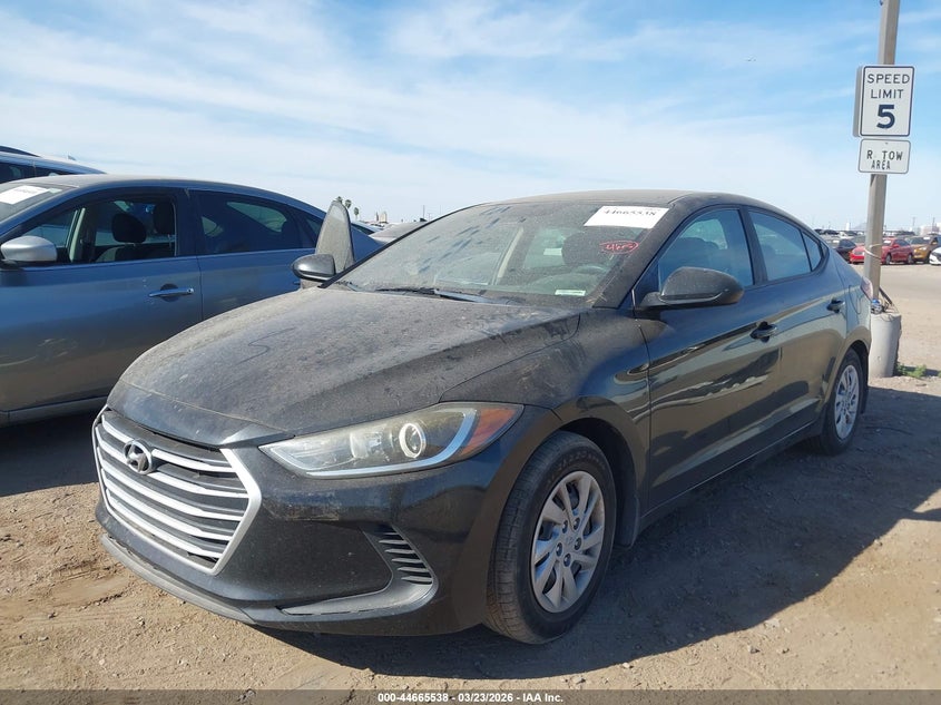 2017 Hyundai Elantra VIN KMHD74LF6HU367117 IAAI salvage auction — REAR END, Salvage (Arizona), sold $1,625 on 2026-07-07 (photo 2)