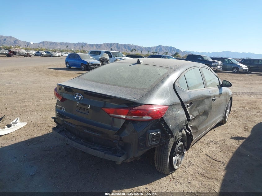 2017 Hyundai Elantra VIN KMHD74LF6HU367117 IAAI salvage auction — REAR END, Salvage (Arizona), sold $1,625 on 2026-07-07 (photo 4)