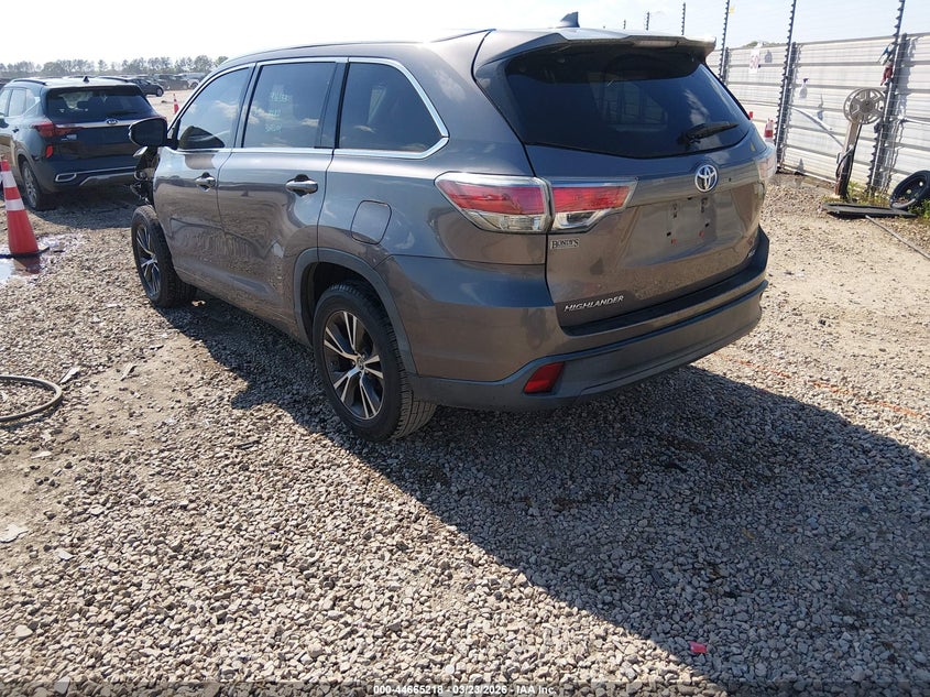 2016 Toyota Highlander VIN 5TDKKRFH7GS164714 IAAI salvage auction — FRONT END, Wait Title, sold $7,000 on 2026-07-07 (photo 3)