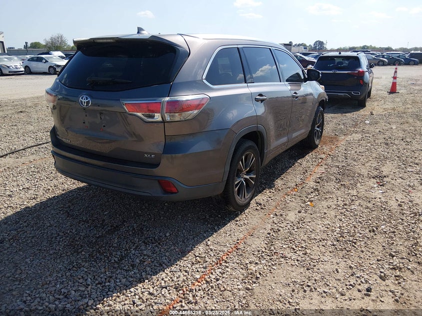 2016 Toyota Highlander VIN 5TDKKRFH7GS164714 IAAI salvage auction — FRONT END, Wait Title, sold $7,000 on 2026-07-07 (photo 4)