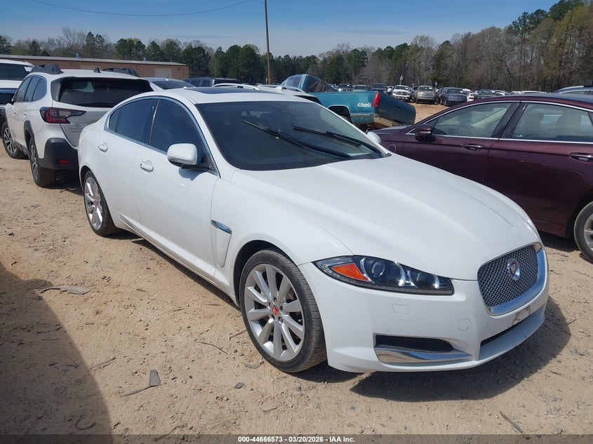 2014 Jaguar Xf VIN SAJWJ0EF8E8U11662 IAAI salvage auction — LEFT REAR, Clear-Dealer Only (Texas), sold $550 on 2026-07-13 (photo 1)