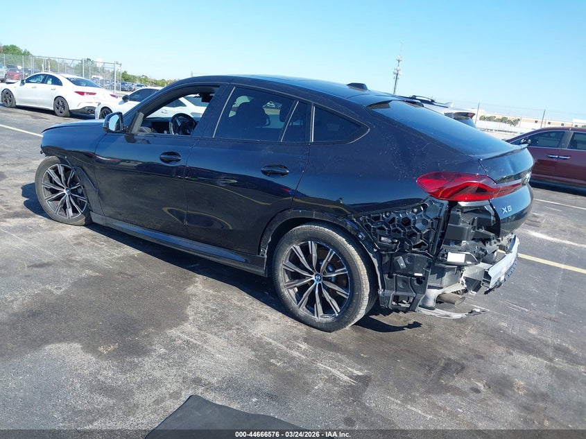 2024 BMW X6 VIN 5UX33EX07R9T66908 IAAI salvage auction — LEFT FRONT, Wait Title, sold $35,500 on 2026-07-20 (photo 3)