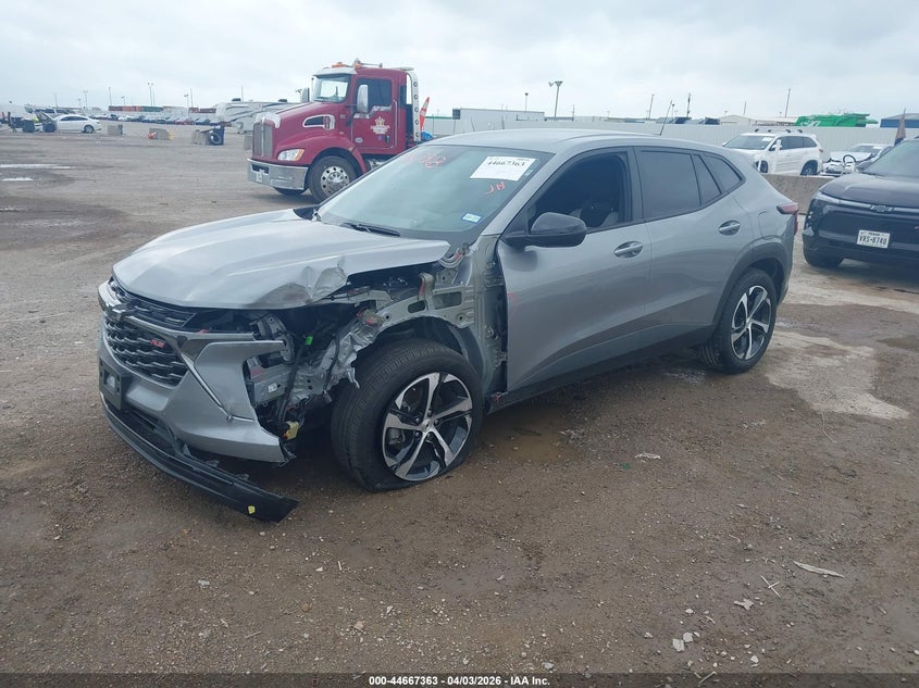 2025 Chevrolet Trax VIN KL77LGEP2SC274125 IAAI salvage auction — FRONT END, Original (Texas), sold $7,950 on 2026-07-15 (photo 2)