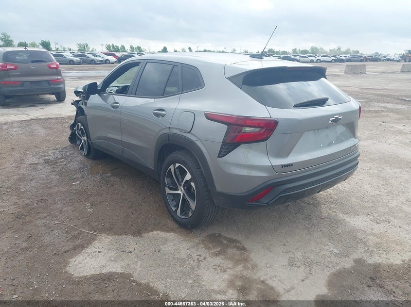 2025 Chevrolet Trax VIN KL77LGEP2SC274125 IAAI salvage auction — FRONT END, Original (Texas), sold $7,950 on 2026-07-15 (photo 3)