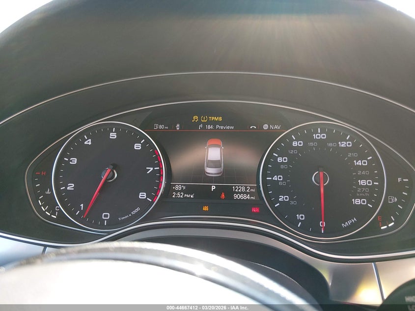 2015 Audi A6 VIN WAUFGAFC6FN014345 IAAI salvage auction — SUSPENSION, Salvage Title, sold $650 on 2026-07-28 (photo 7)