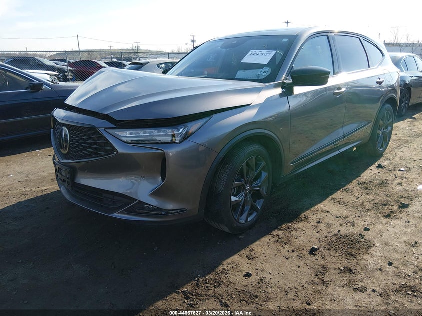 2023 Acura Mdx VIN 5J8YE1H02PL040007 IAAI salvage auction — FRONT END, Salvage (New Jersey), sold $6,000 on 2026-07-05 (photo 2)