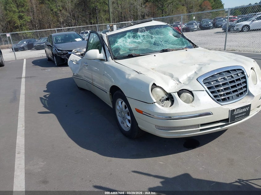 2005 Kia Amanti VIN KNALD124055082889 IAAI salvage auction — ROLLOVER, Junk Receipt (North Carolina), sold $550 on 2026-07-08 (photo 1)