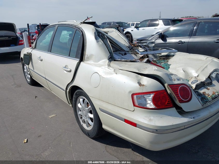 2005 Kia Amanti VIN KNALD124055082889 IAAI salvage auction — ROLLOVER, Junk Receipt (North Carolina), sold $550 on 2026-07-08 (photo 3)