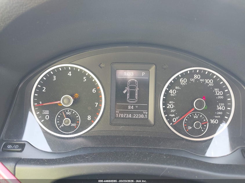 2016 Volkswagen Tiguan VIN WVGAV7AX2GW583569 IAAI salvage auction — RIGHT FRONT, Salvage (Texas), sold $750 on 2026-07-29 (photo 7)