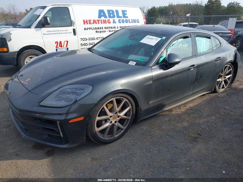 2026 Porsche Panamera VIN WP0AA2YA7TL001384 IAAI salvage auction — SIDE, Wait Title, sold $43,750 on 2026-07-11 (photo 2)