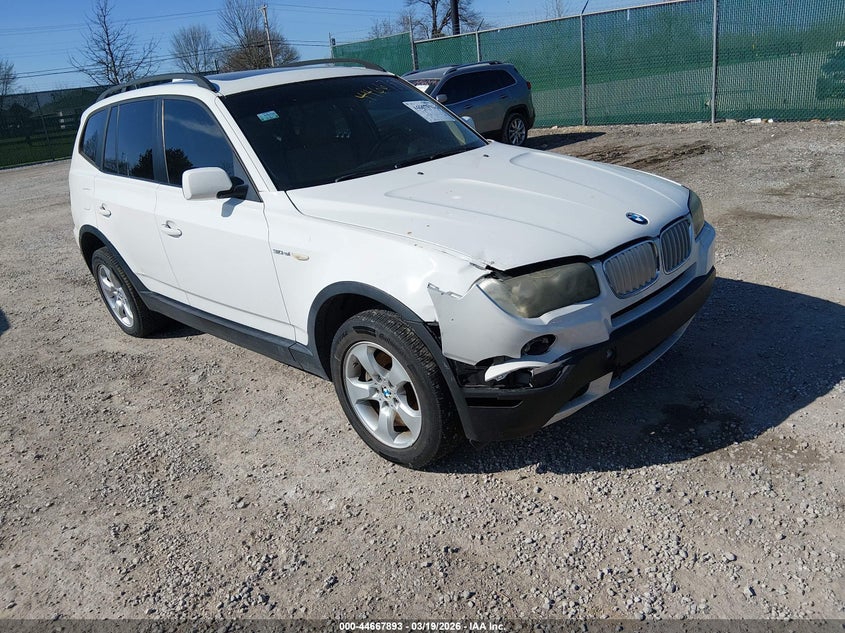 2007 BMW X3 VIN WBXPC93487WF15690 IAAI salvage auction — RIGHT FRONT, Salvage (Kentucky), sold $150 on 2026-07-06 (photo 1)
