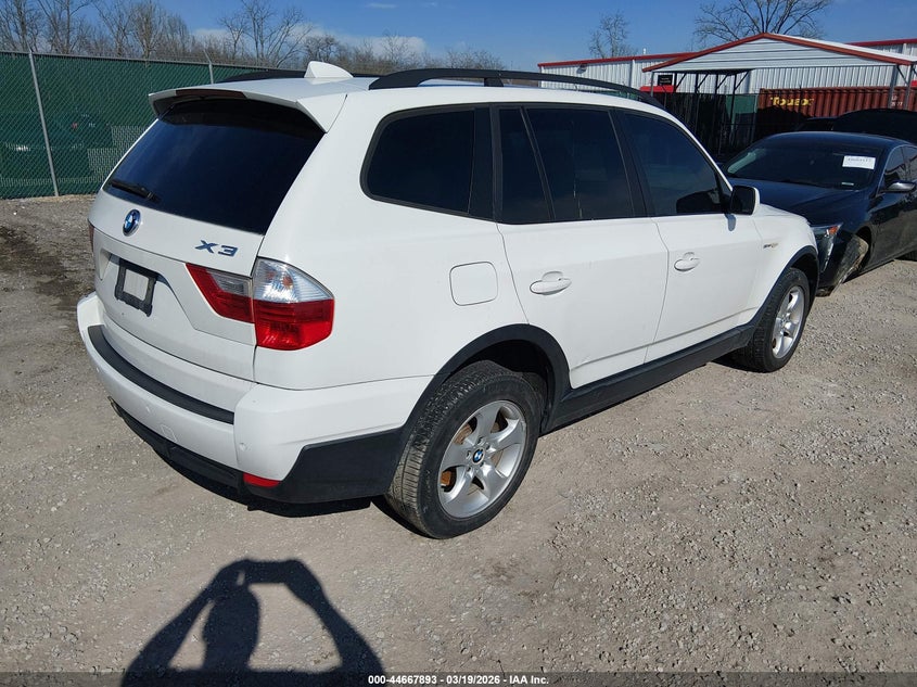 2007 BMW X3 VIN WBXPC93487WF15690 IAAI salvage auction — RIGHT FRONT, Salvage (Kentucky), sold $150 on 2026-07-06 (photo 4)