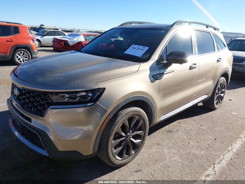 2021 Kia Sorento VIN 5XYRKDLF9MG024757 IAAI salvage auction — RIGHT FRONT, Original (Texas), sold $11,300 on 2026-07-15 (photo 2)