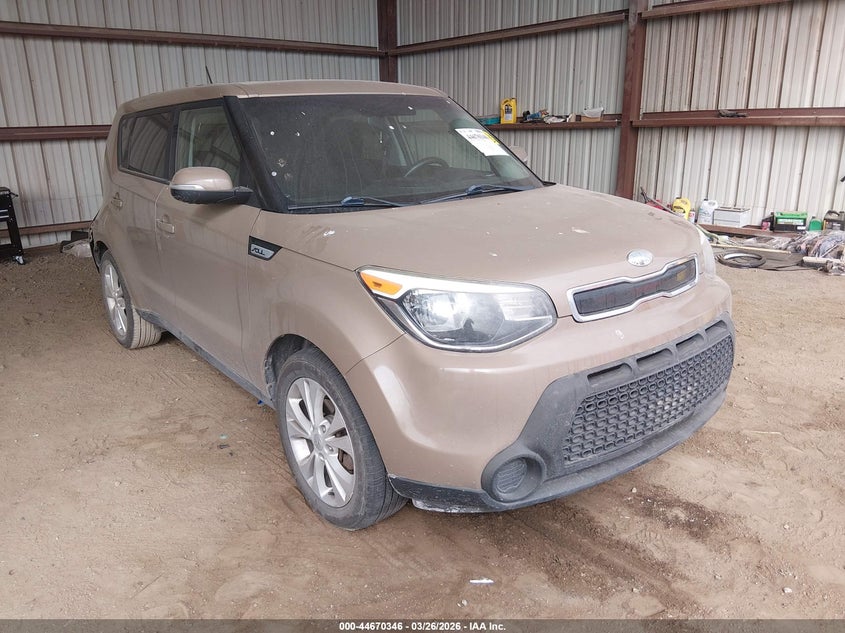 2014 Kia Soul VIN KNDJP3A53E7010970 IAAI salvage auction — REAR END, Wait Title, sold $2,050 on 2026-07-16 (photo 1)