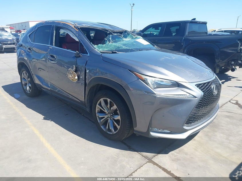 2016 Lexus Nx 200t VIN JTJYARBZ4G2027505 IAAI salvage auction — ROLLOVER, Salvage (Texas), sold $2,950 on 2026-07-28 (photo 1)