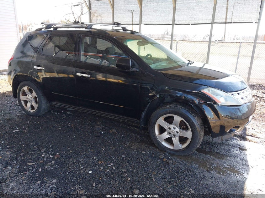 2005 Nissan Murano VIN JN8AZ08WX5W402250 IAAI salvage auction — RIGHT FRONT, Salvage (Delaware), sold $275 on 2026-07-20 (photo 1)