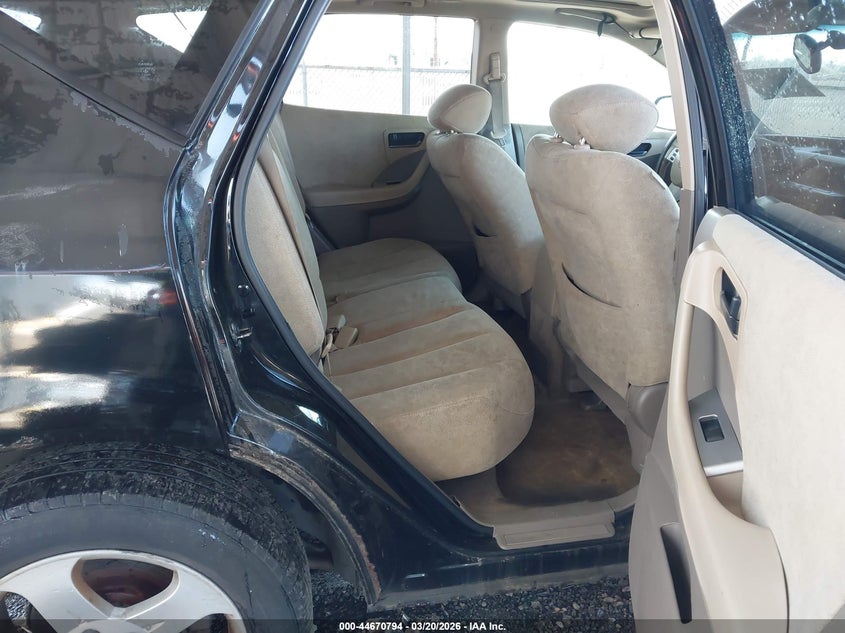 2005 Nissan Murano VIN JN8AZ08WX5W402250 IAAI salvage auction — RIGHT FRONT, Salvage (Delaware), sold $275 on 2026-07-20 (photo 8)