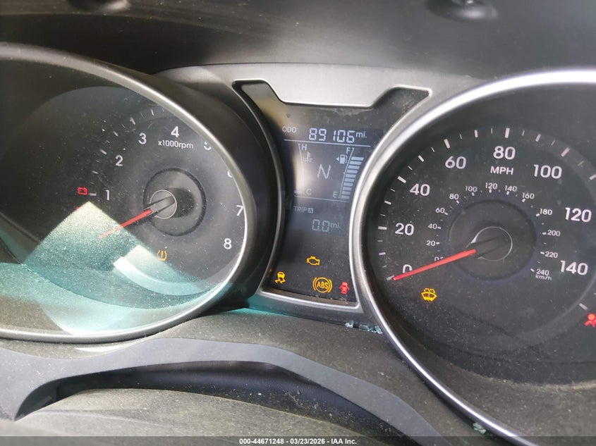 2016 Hyundai Veloster VIN KMHTC6AD9GU291041 IAAI salvage auction — FRONT & REAR, Junk (Oklahoma), sold $475 on 2026-07-07 (photo 7)