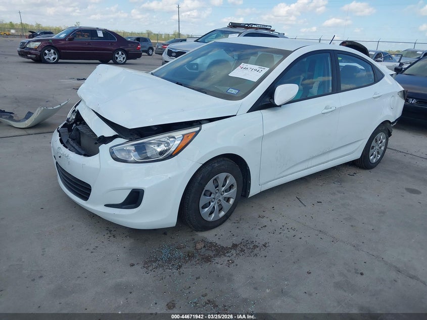 2016 Hyundai Accent VIN KMHCT4AE6GU051538 IAAI salvage auction — FRONT & REAR, Salvage (Texas), sold $1,175 on 2026-07-31 (photo 2)