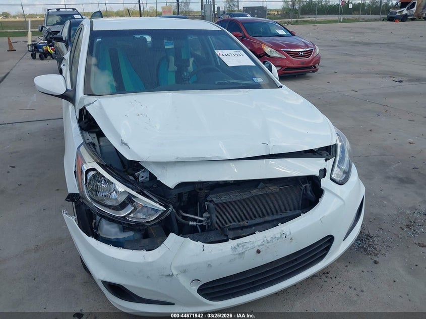 2016 Hyundai Accent VIN KMHCT4AE6GU051538 IAAI salvage auction — FRONT & REAR, Salvage (Texas), sold $1,175 on 2026-07-31 (photo 6)