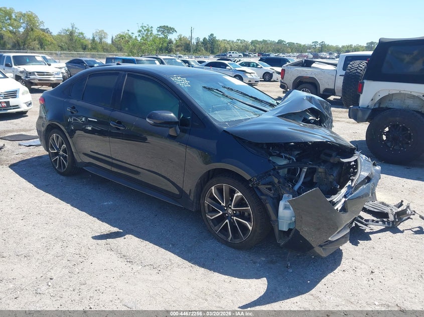 2020 Toyota Corolla VIN JTDS4RCE1LJ007093 IAAI salvage auction — FRONT END, Certificate Of Destruction (Florida), sold $2,450 on 2026-07-16 (photo 1)
