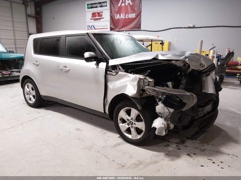 2019 Kia Soul VIN KNDJN2A21K7693639 IAAI salvage auction — FRONT END, Salvage (Alabama), sold $650 on 2026-07-06 (photo 1)
