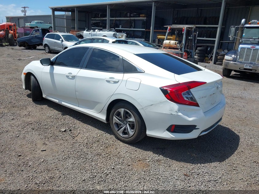 2020 Honda Civic VIN 19XFC2F6XLE007770 IAAI salvage auction — FRESH WATER, Salvage (Hawaii), sold $1,325 on 2026-07-21 (photo 3)