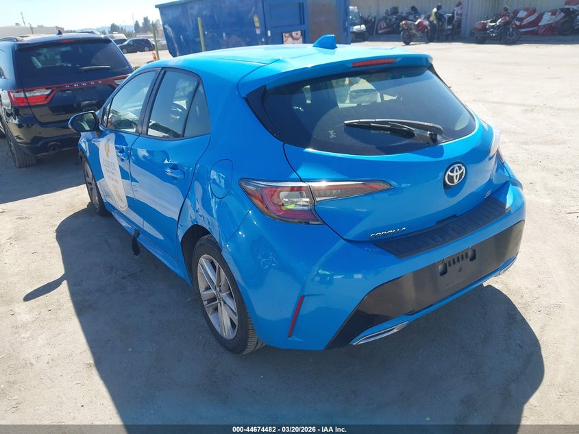 2019 Toyota Corolla VIN JTNK4RBE1K3034780 IAAI salvage auction — FRONT END, Salvage (California), sold $2,150 on 2026-07-22 (photo 3)