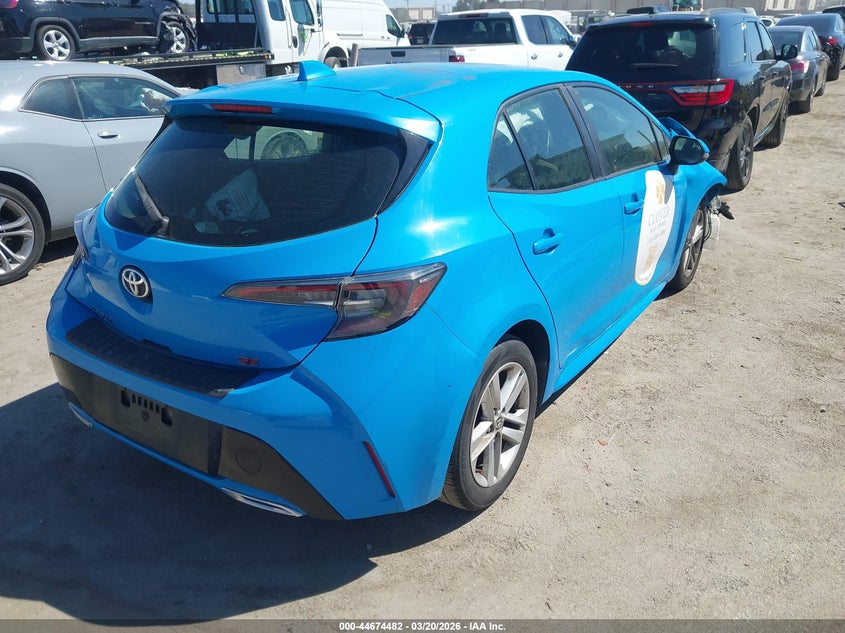 2019 Toyota Corolla VIN JTNK4RBE1K3034780 IAAI salvage auction — FRONT END, Salvage (California), sold $2,150 on 2026-07-22 (photo 4)