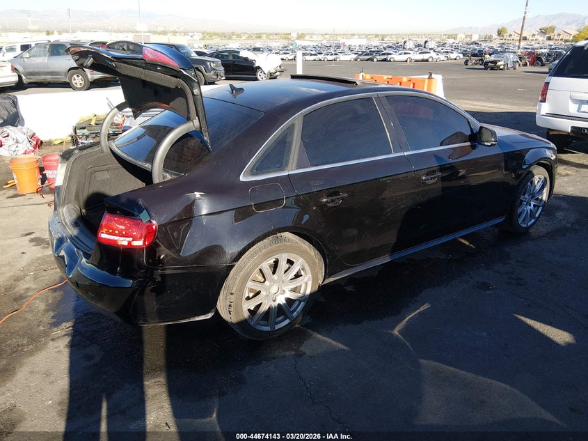 2012 Audi A4 VIN WAUEFAFL6CN018003 IAAI salvage auction — REAR END, Salvage Title, sold $450 on 2026-07-20 (photo 4)