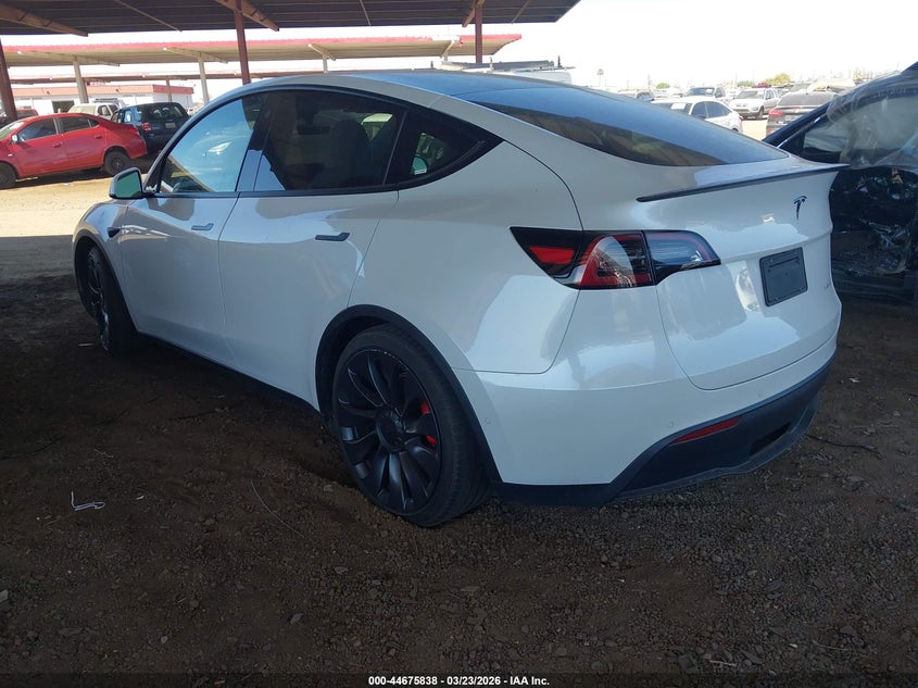 2021 Tesla Model y VIN 5YJYGDEF1MF209399 IAAI salvage auction — UNKNOWN, Salvage Title, sold $18,200 on 2026-07-21 (photo 3)