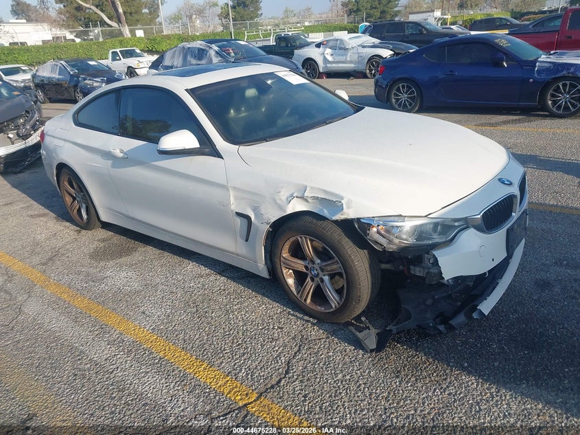 2014 BMW 4er VIN WBA3N7C50EF719149 IAAI salvage auction — RIGHT FRONT, Salvage (California), sold $1,800 on 2026-07-21 (photo 1)