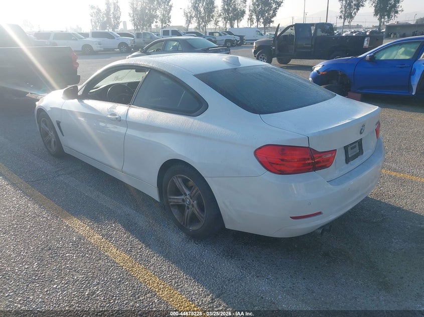 2014 BMW 4er VIN WBA3N7C50EF719149 IAAI salvage auction — RIGHT FRONT, Salvage (California), sold $1,800 on 2026-07-21 (photo 3)