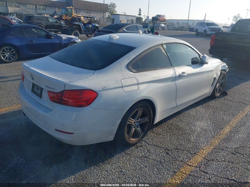 2014 BMW 4er VIN WBA3N7C50EF719149 IAAI salvage auction — RIGHT FRONT, Salvage (California), sold $1,800 on 2026-07-21 (photo 4)