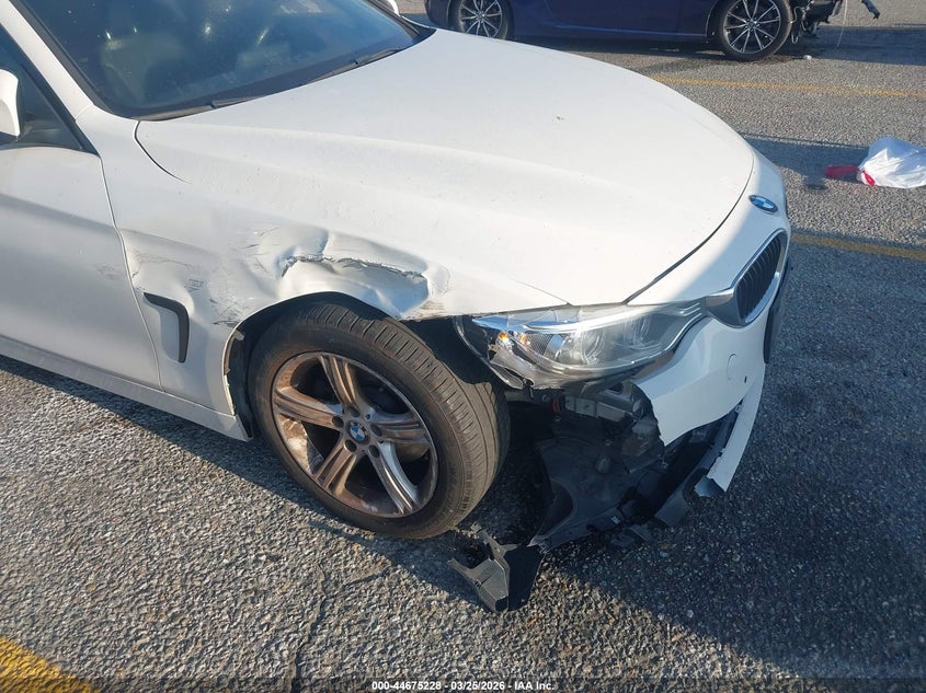 2014 BMW 4er VIN WBA3N7C50EF719149 IAAI salvage auction — RIGHT FRONT, Salvage (California), sold $1,800 on 2026-07-21 (photo 6)